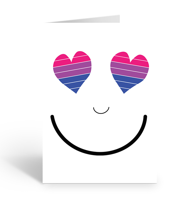 BISEXUAL SMILES Greeting Card