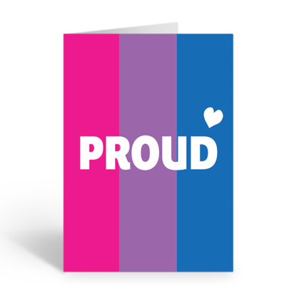 PROUD BISEXUAL Greeting Card