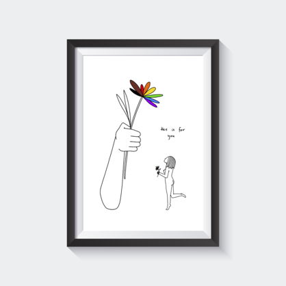 THIS IS FOR YOU Wall Art Print