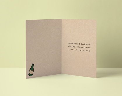 YOU'RE WINE IN A MILLION Kraft Greeting Card