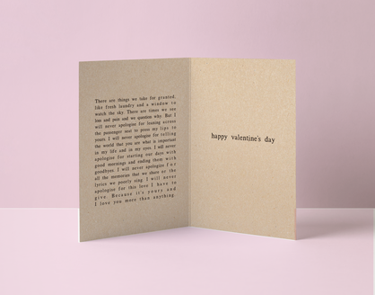 FOR YOU POETRY Kraft Greeting Card