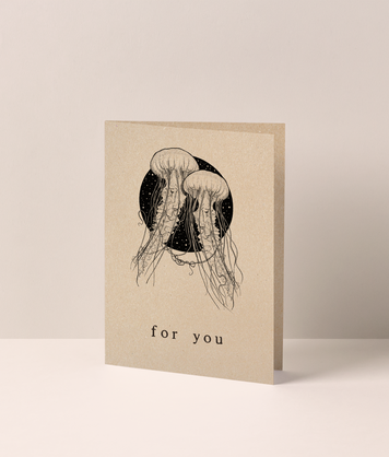 FOR YOU POETRY Kraft Greeting Card