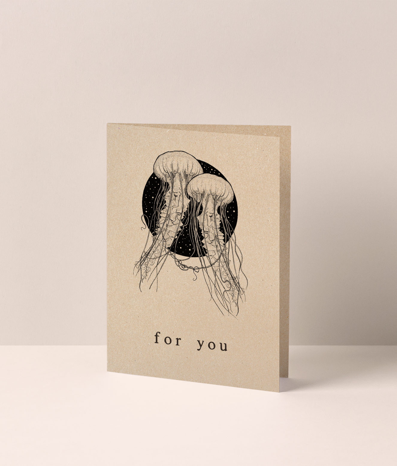 FOR YOU POETRY Kraft Greeting Card