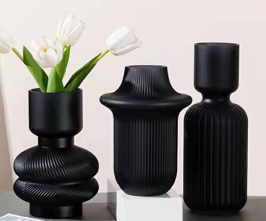 Black Glass Vase