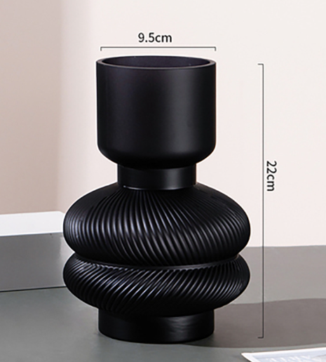 Black Glass Vase