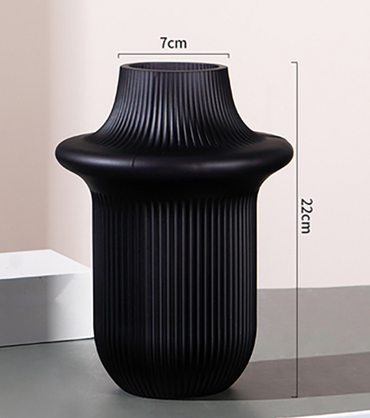 Black Glass Vase