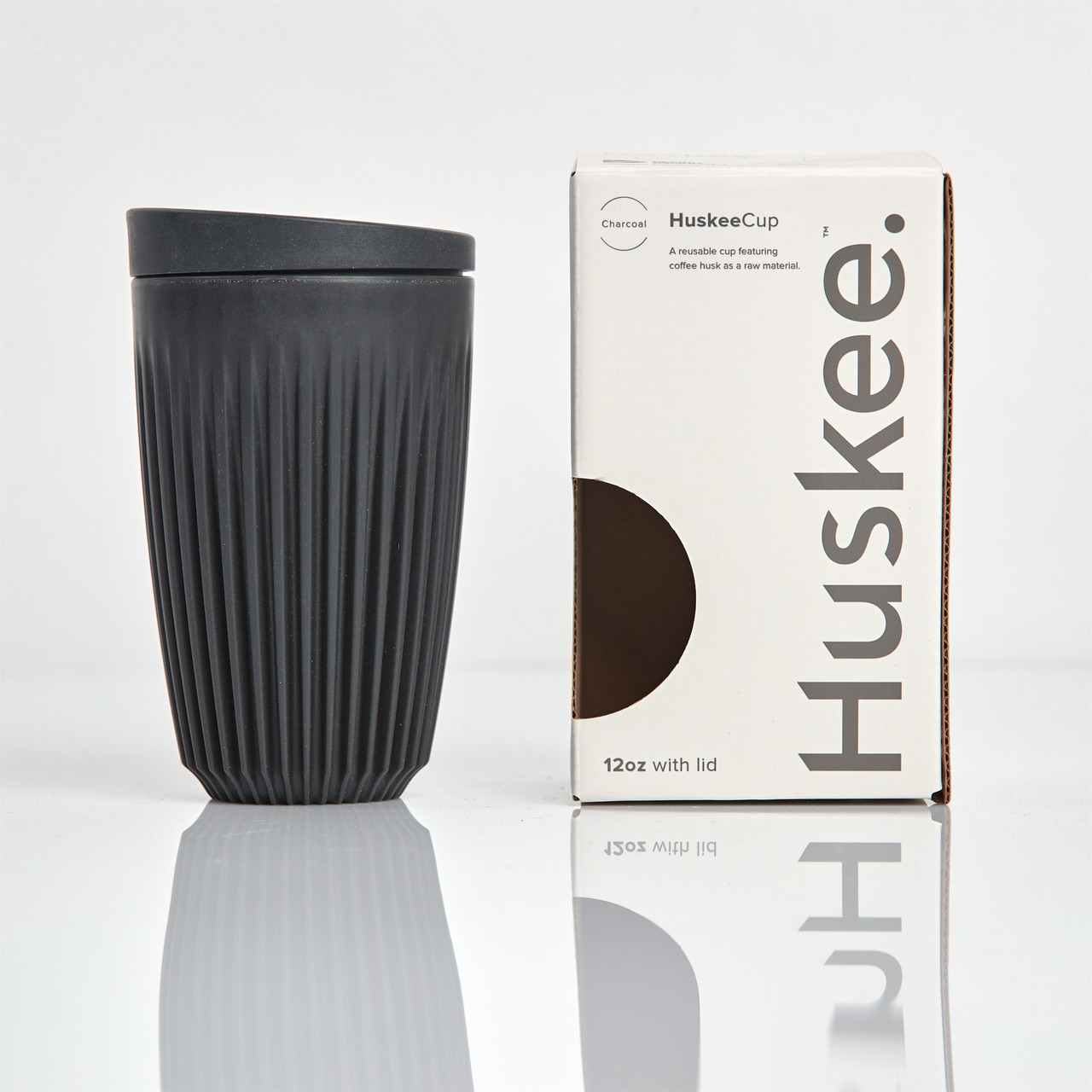 12oz Charcoal Cup & Lid Combo (350ml)