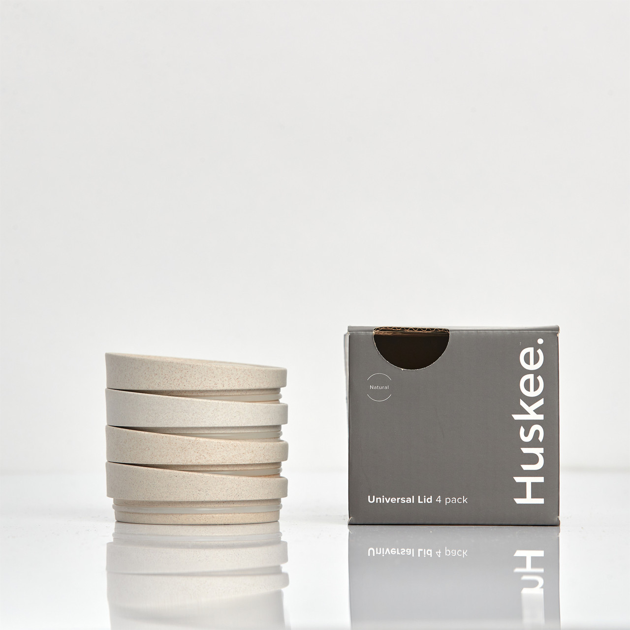 Box of 12 - Lid Natural 4 Pack