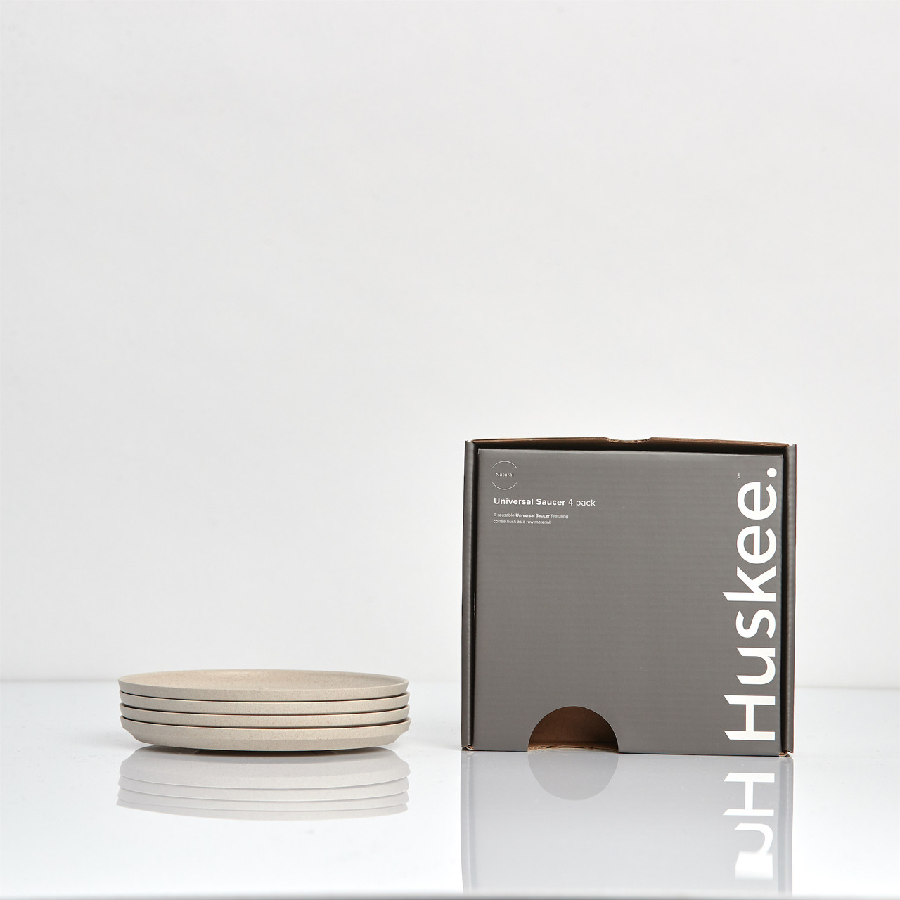 Box of 12 - Saucer Natural 4 Pack