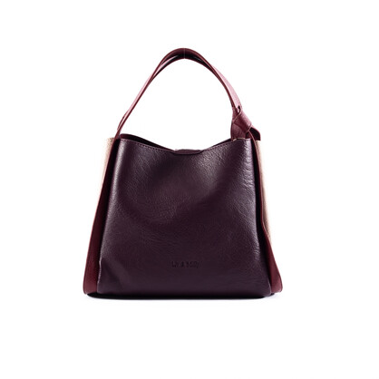 Tanya  - Burgundy / Taupe / Maroon
