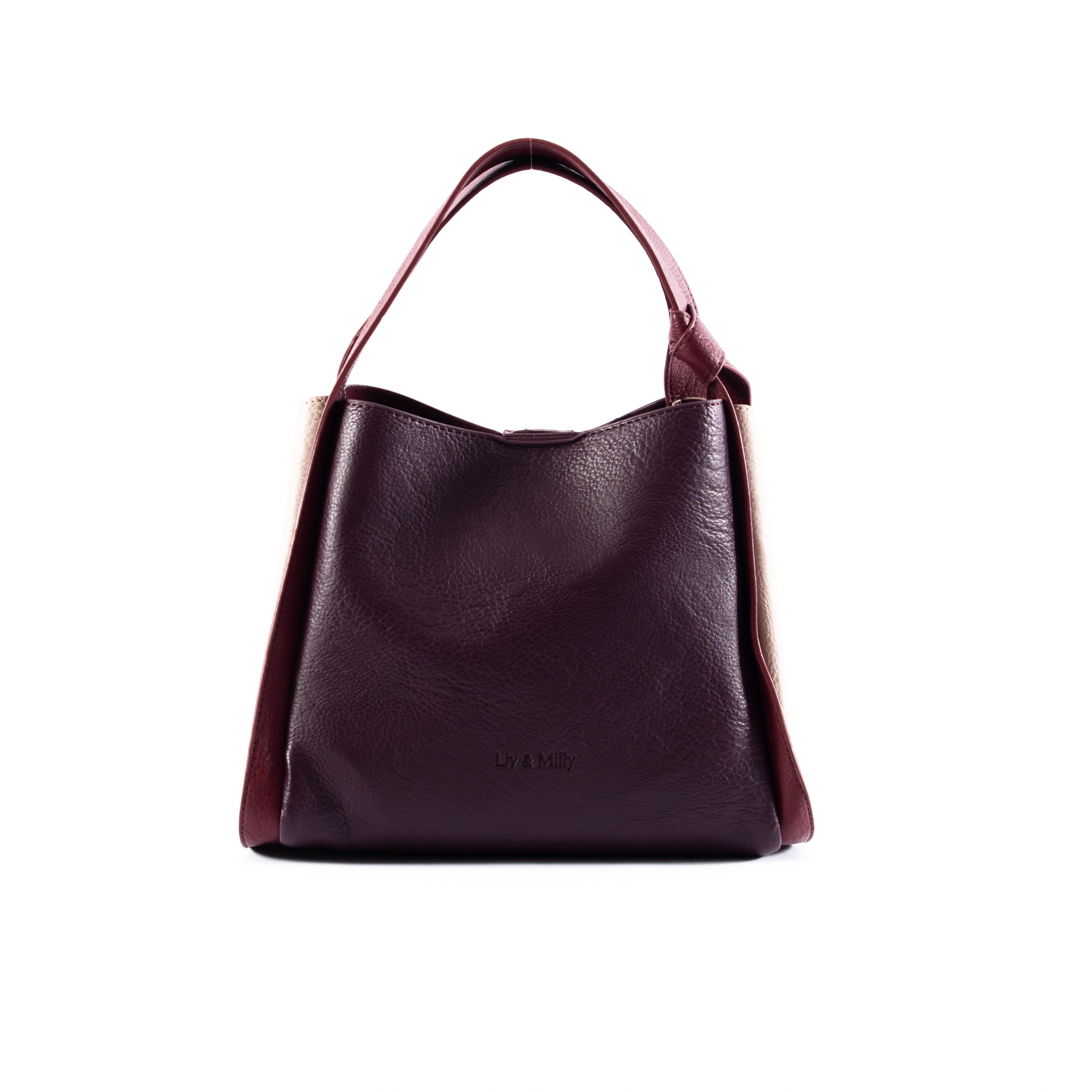 Tanya  - Burgundy / Taupe / Maroon