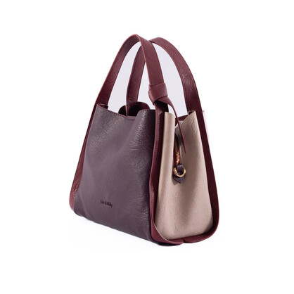 Tanya  - Burgundy / Taupe / Maroon