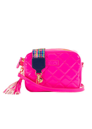 Sally- Neon Patent Pink