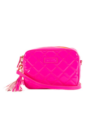 Sally- Neon Patent Pink