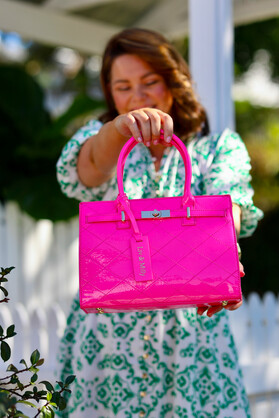 Florence - Neon Patent Pink