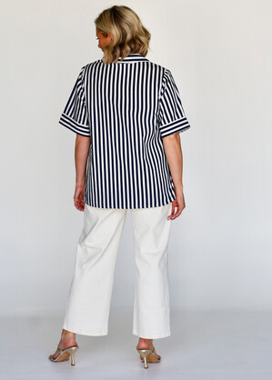 Frida Shirt Shortsleeve - Navy