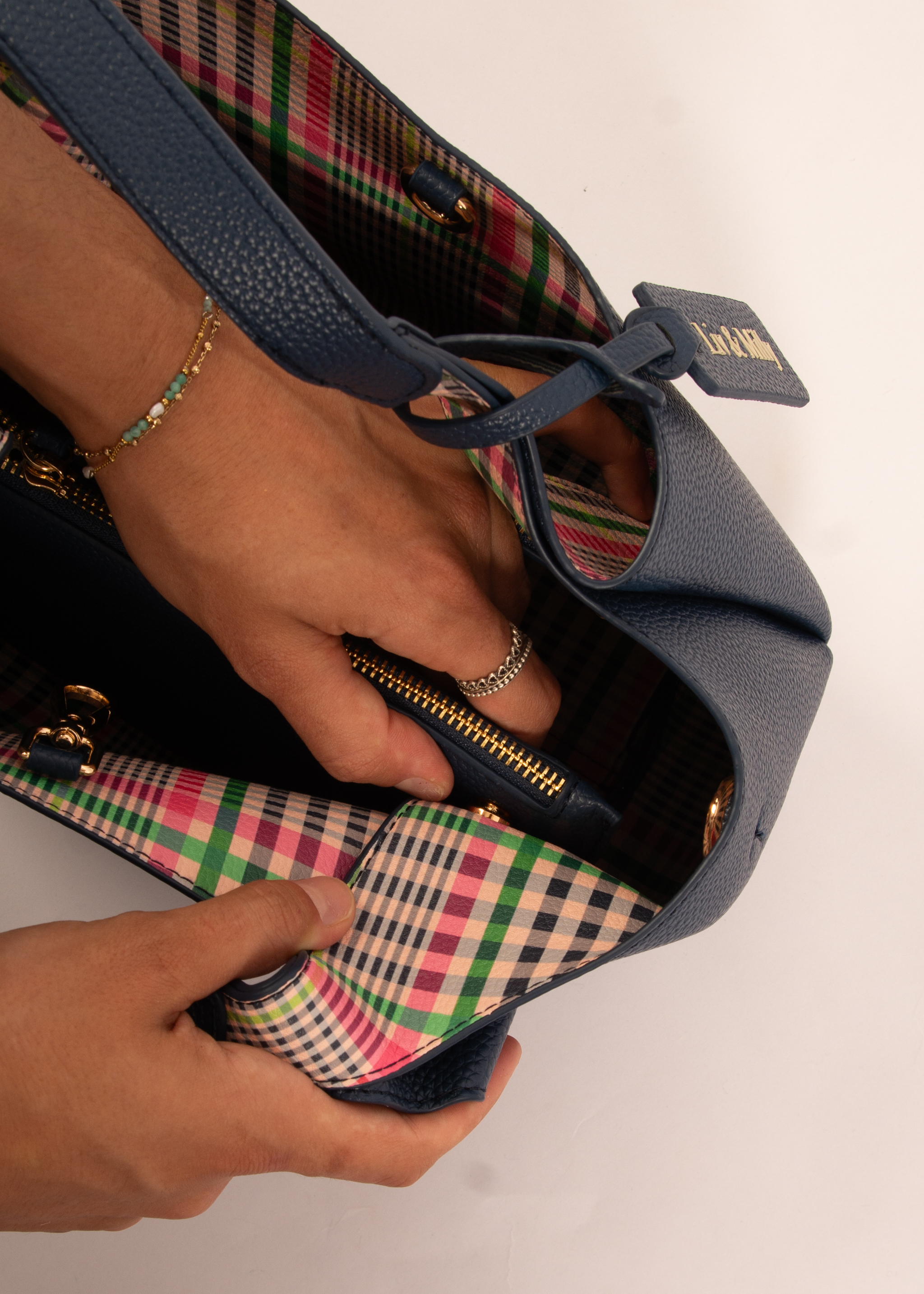 Taylor - Navy / Gingham