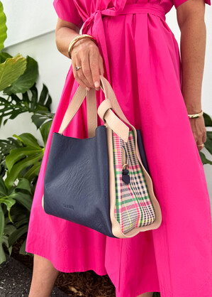 Tanya - Navy / Gingham