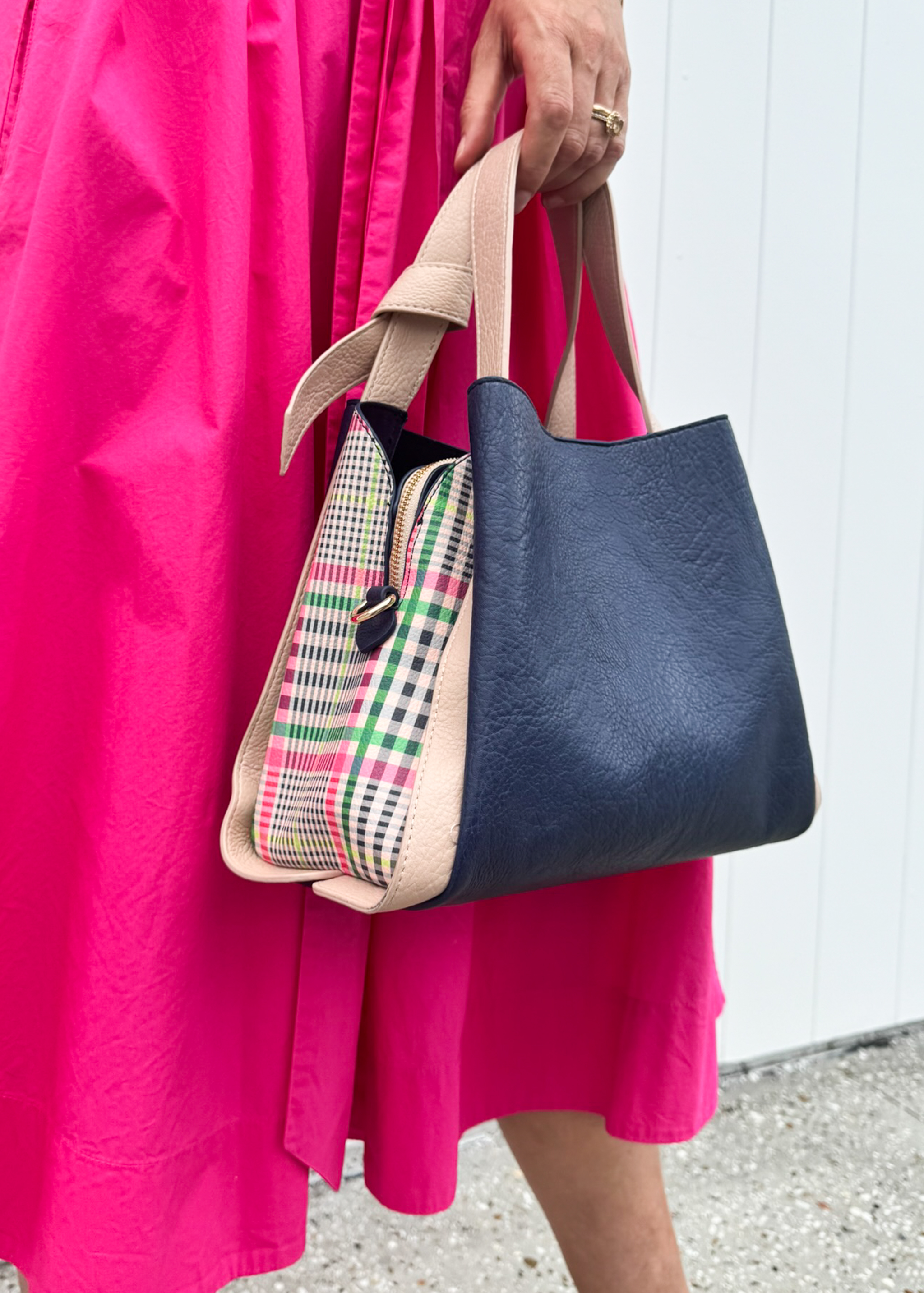 Tanya - Navy / Gingham