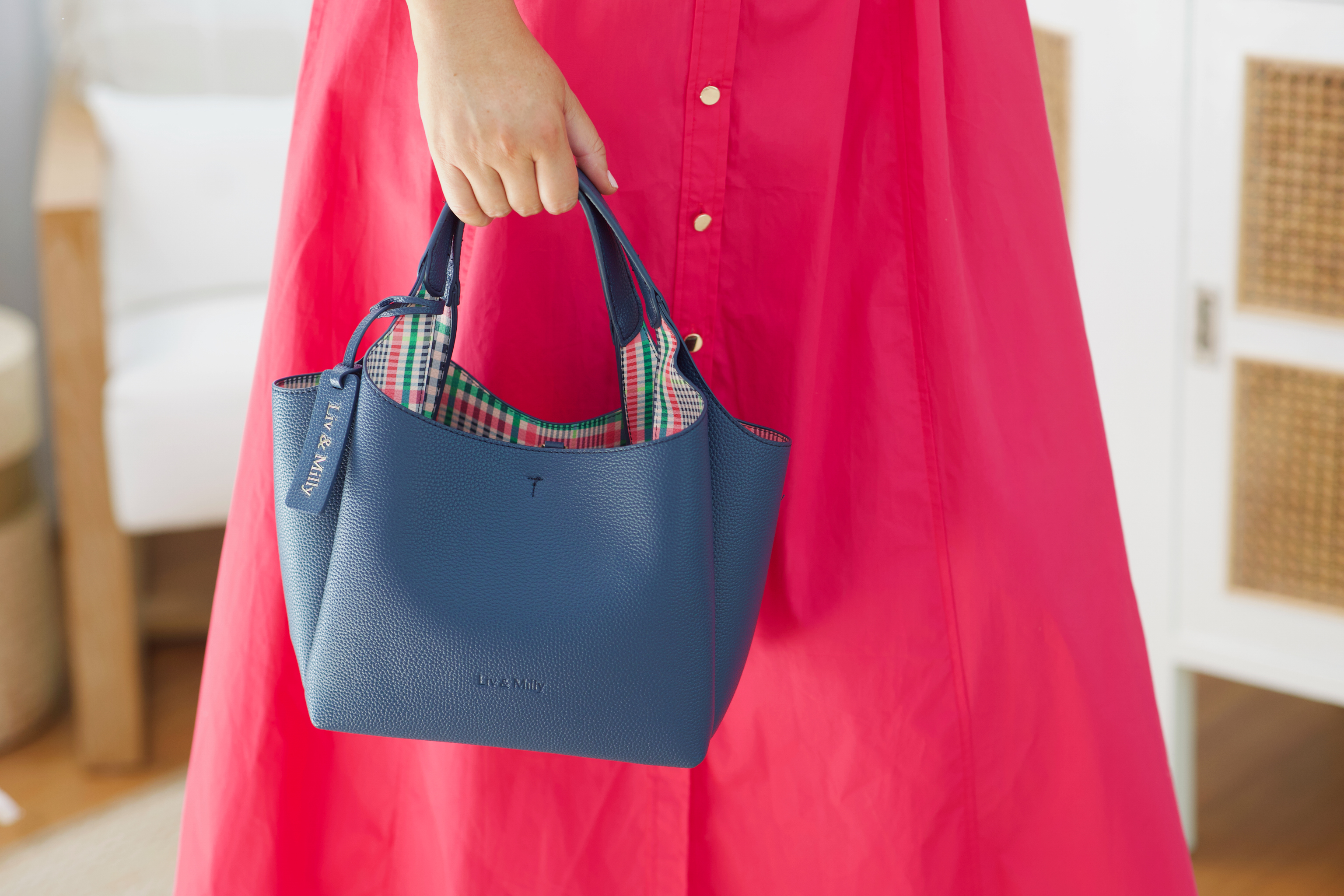 Taylor - Navy / Gingham