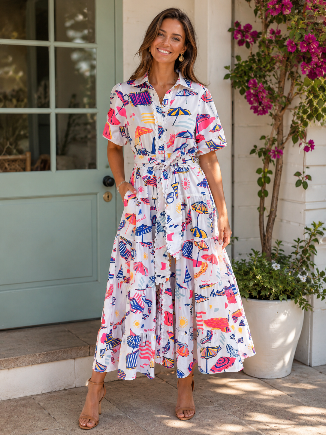Alice Dress- Amalfi Blue