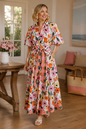 Victoria Dress- Spring Garden