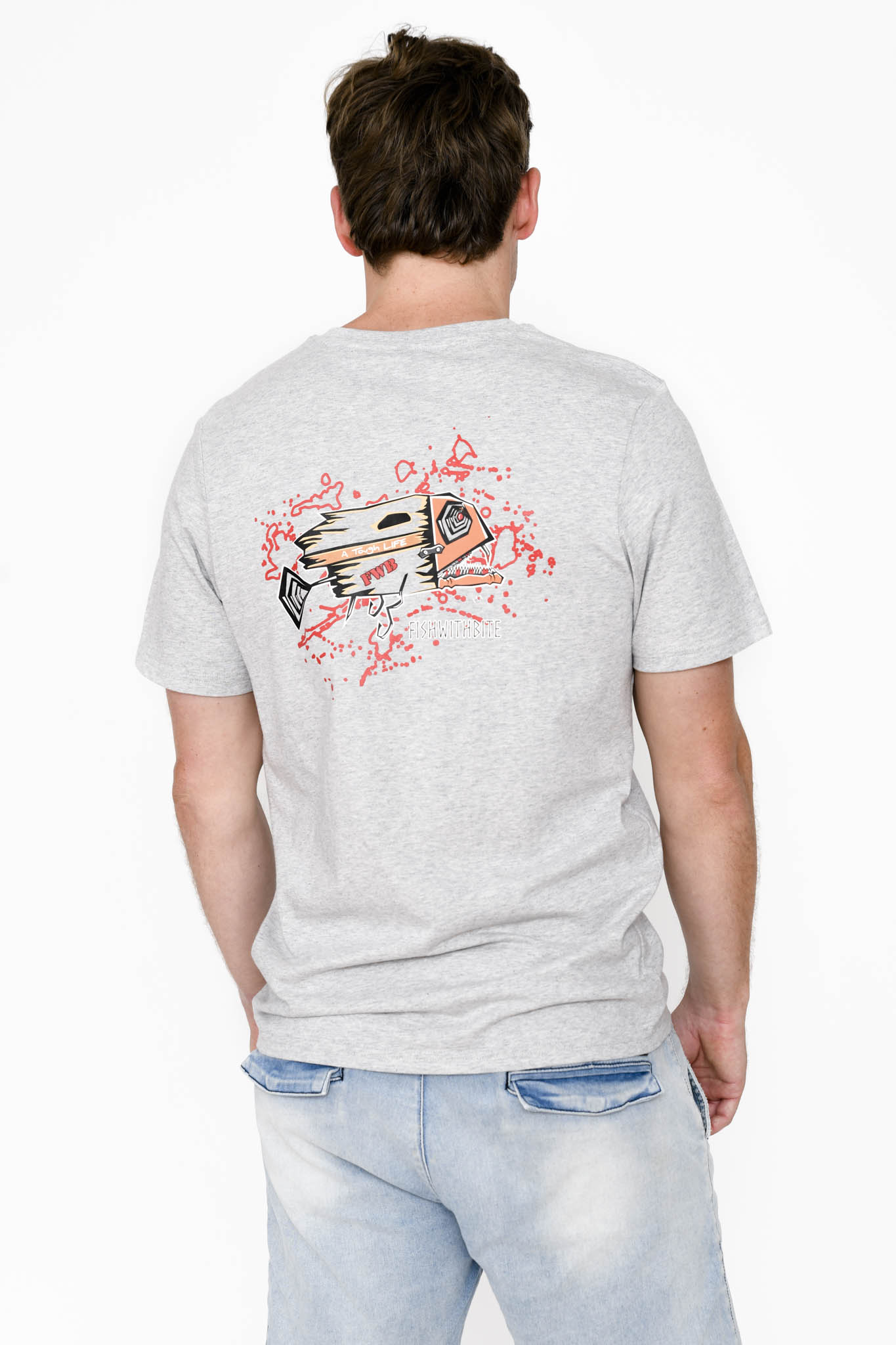 FWB Ned Tee - Grey Marle