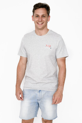 FWB Ned Tee - Grey Marle