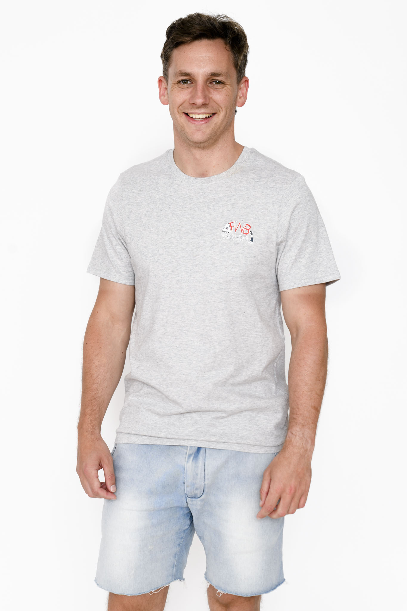 FWB Ned Tee - Grey Marle