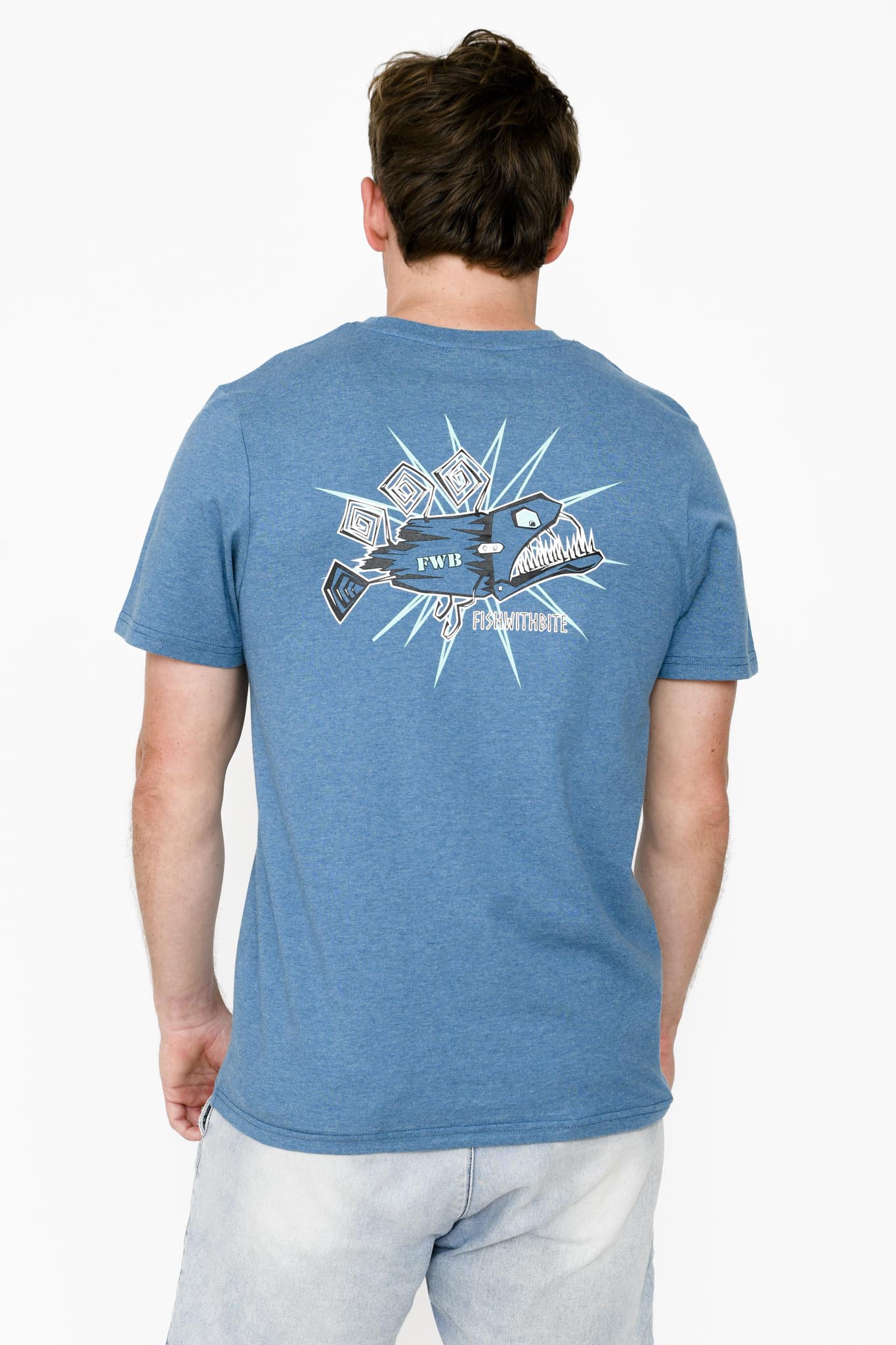 FWB Barry2 Tee - Steel Blue