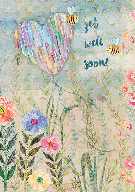 Big Cards - Get Well Soon A4 Large Card