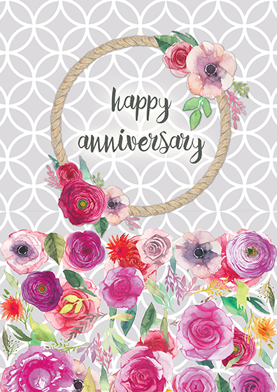 Big Cards - Happy Anniversary A4 Large Card