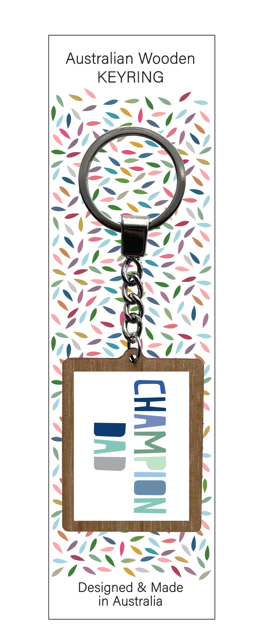 Champion Dad Keyring