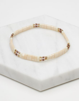Tile Bracelet - Blush Gold
