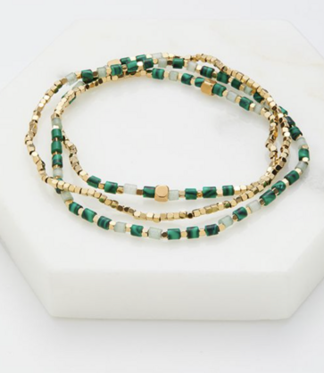 Ophelia wrap Bracelet - Jade