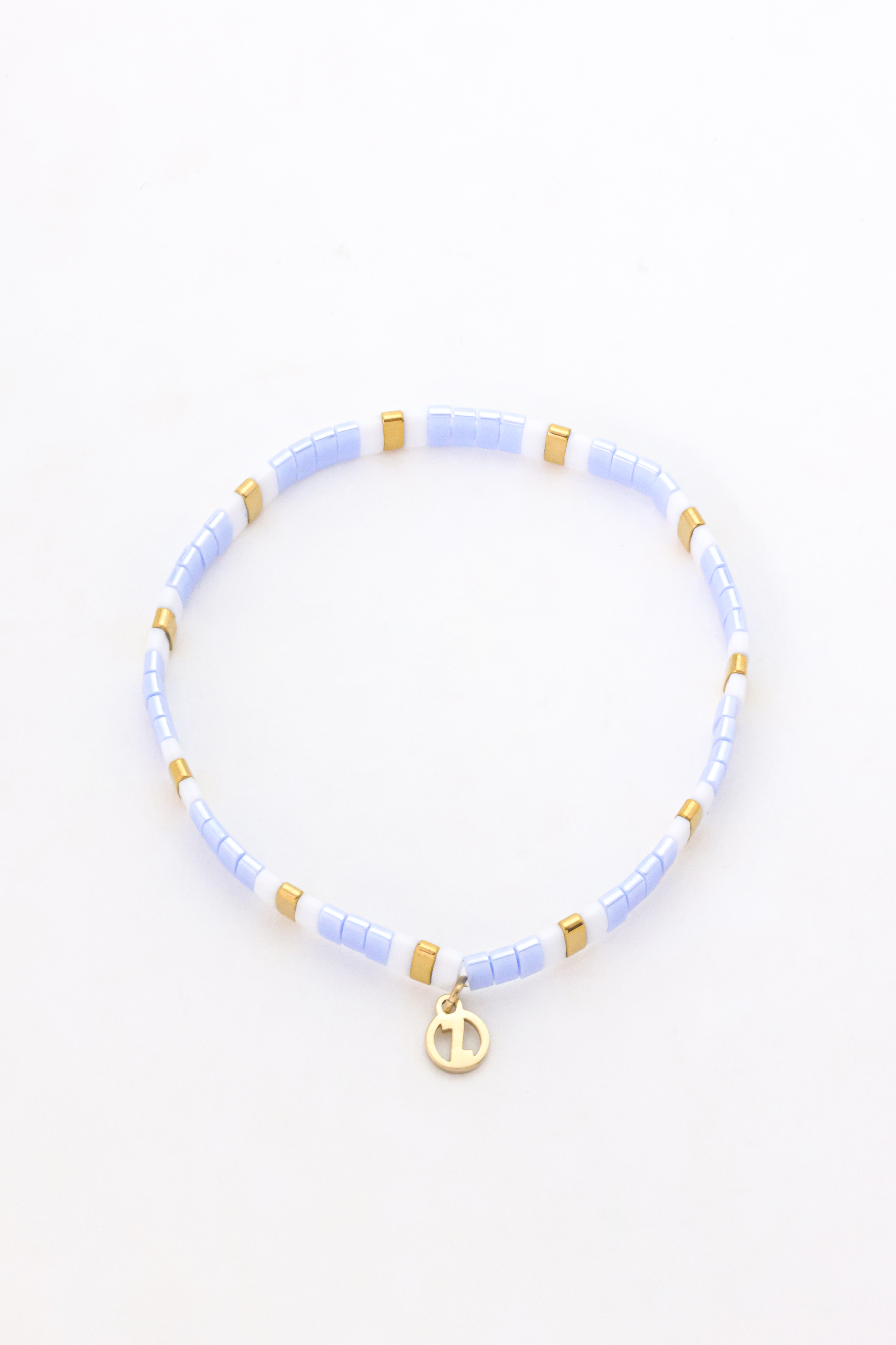 Tile Bracelet - Sky / Gold