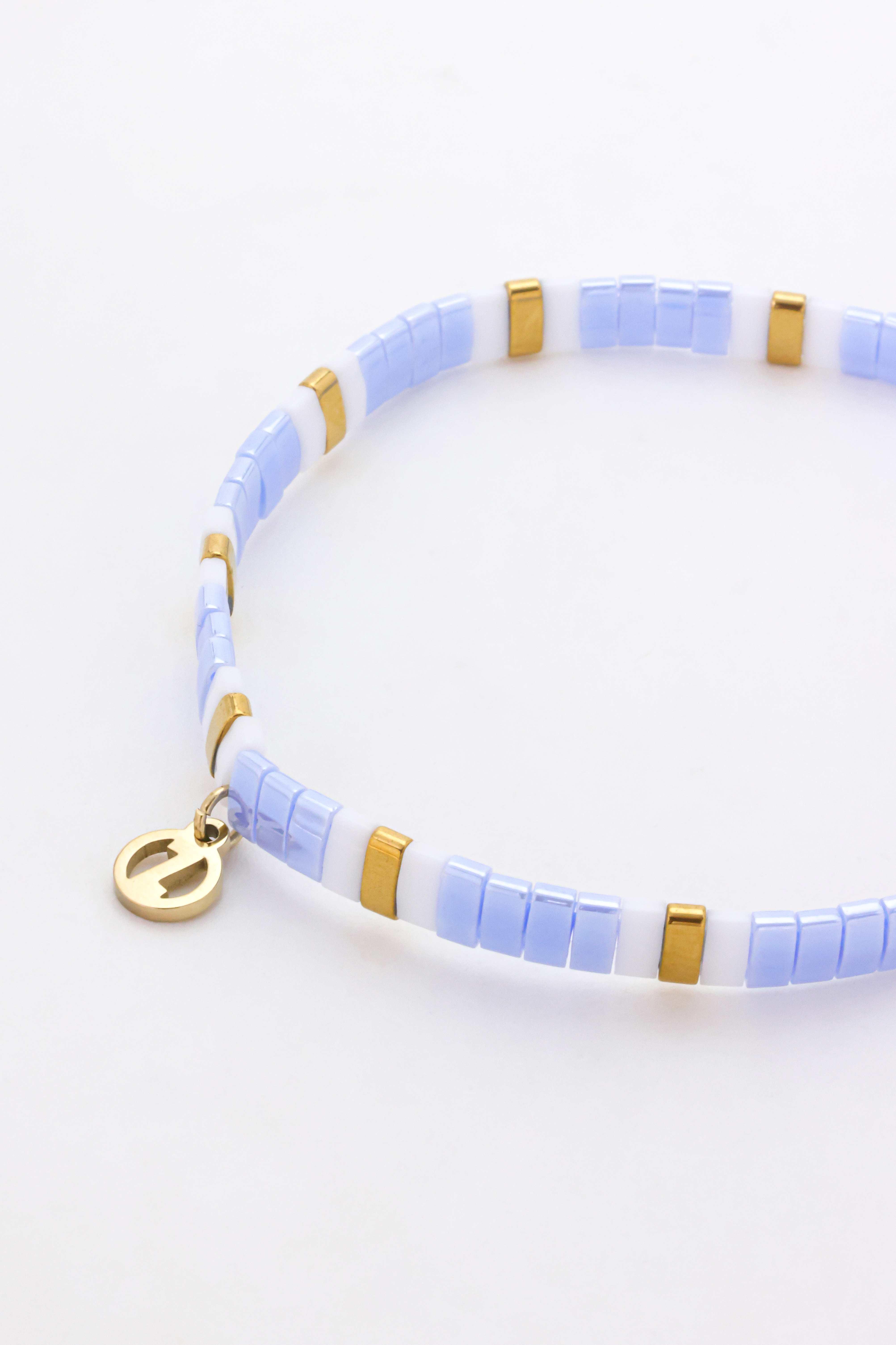 Tile Bracelet - Sky / Gold