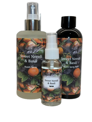 ROOM SPRAY - SWEET NEROLI & BASIL- 170ML