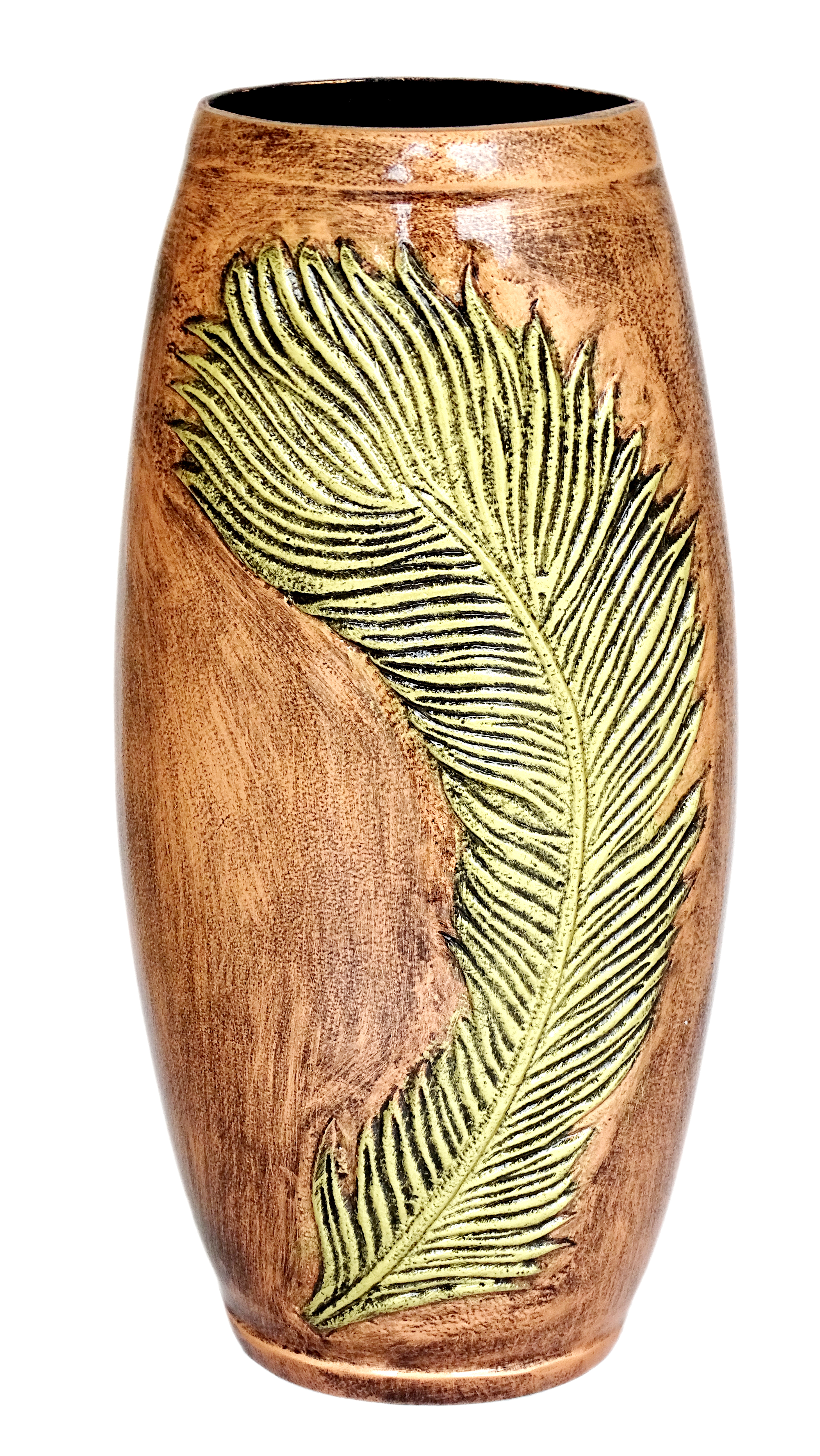 Aluminium Leaf Flower Vase 15" (Gold & Silver)