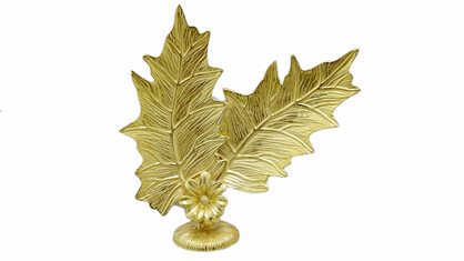Gold Leaf Sculpture Momento 15"