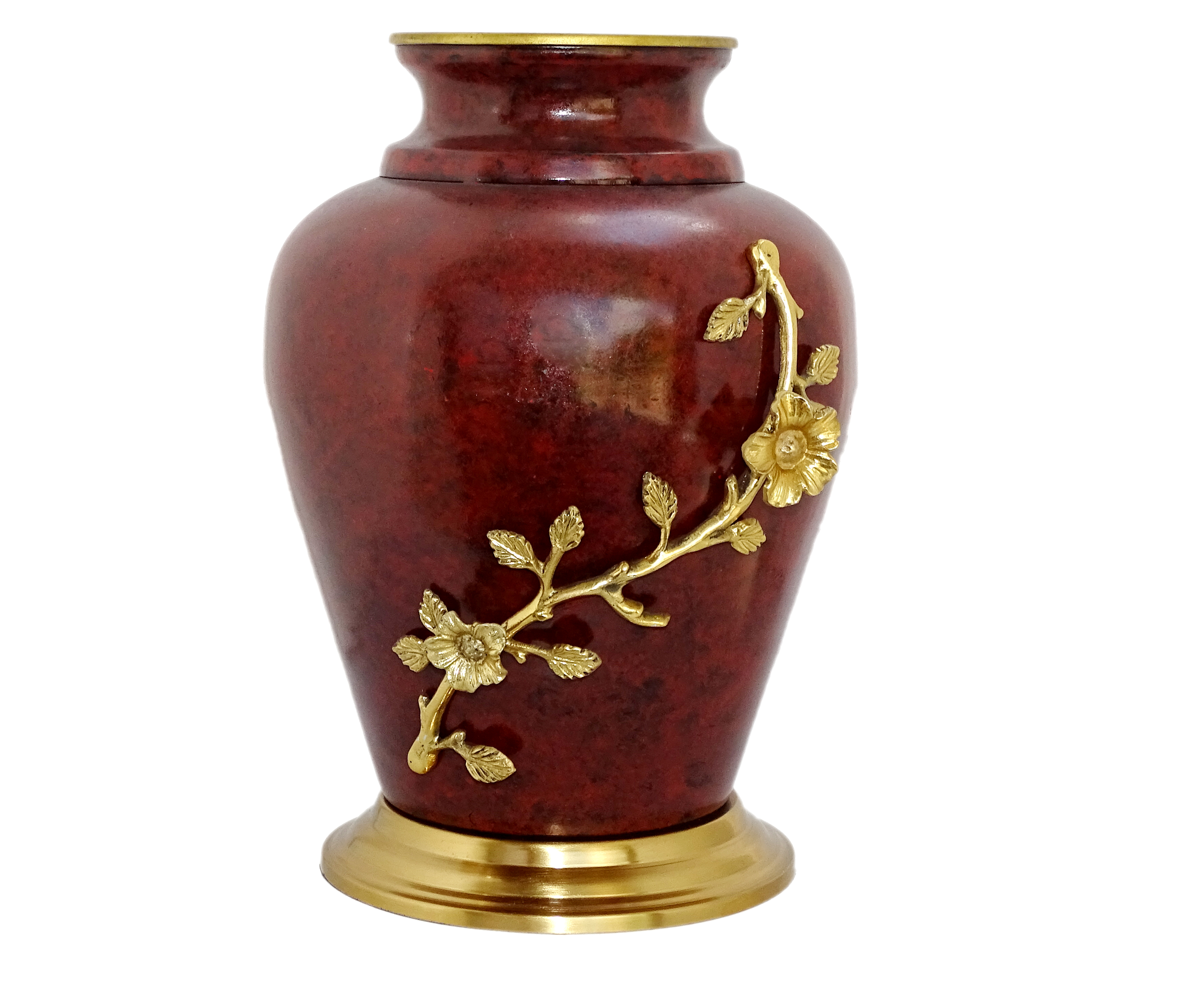 Brown 3D Flower Vase 12.5" (Iron&Aluminium)