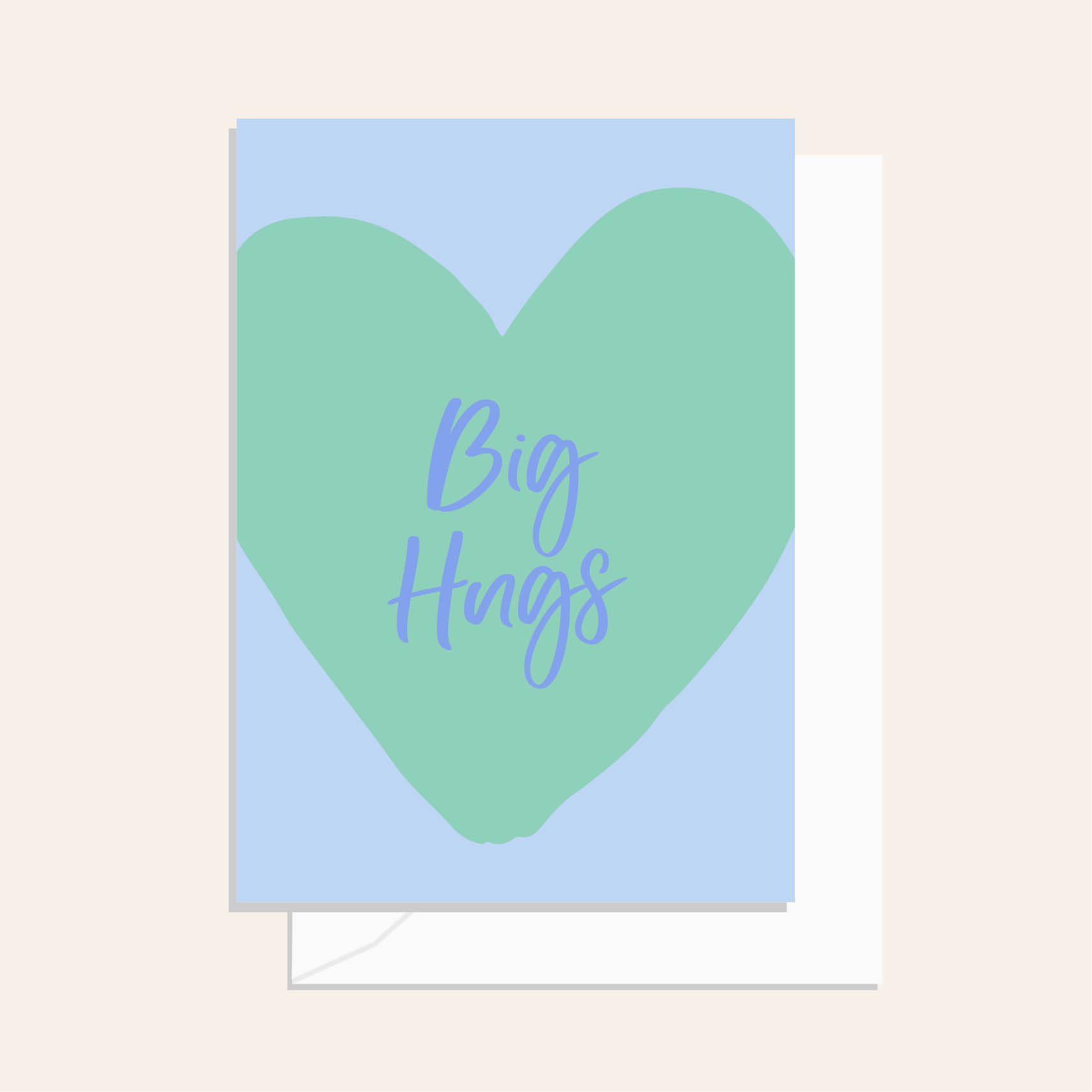 Big Hugs Heart Card