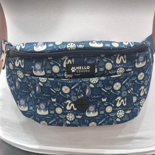 PAWFECT VIKING - BUM BAG Treats POOP BAG HOLDER Phone WALK DOG
