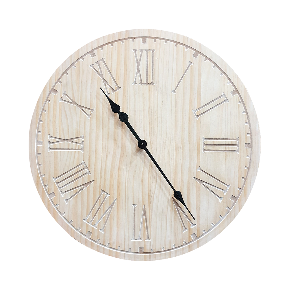 Wholesale ROMAN NUMERAL CLOCK PINE COLOUR Urban Nest Living Fieldfolio