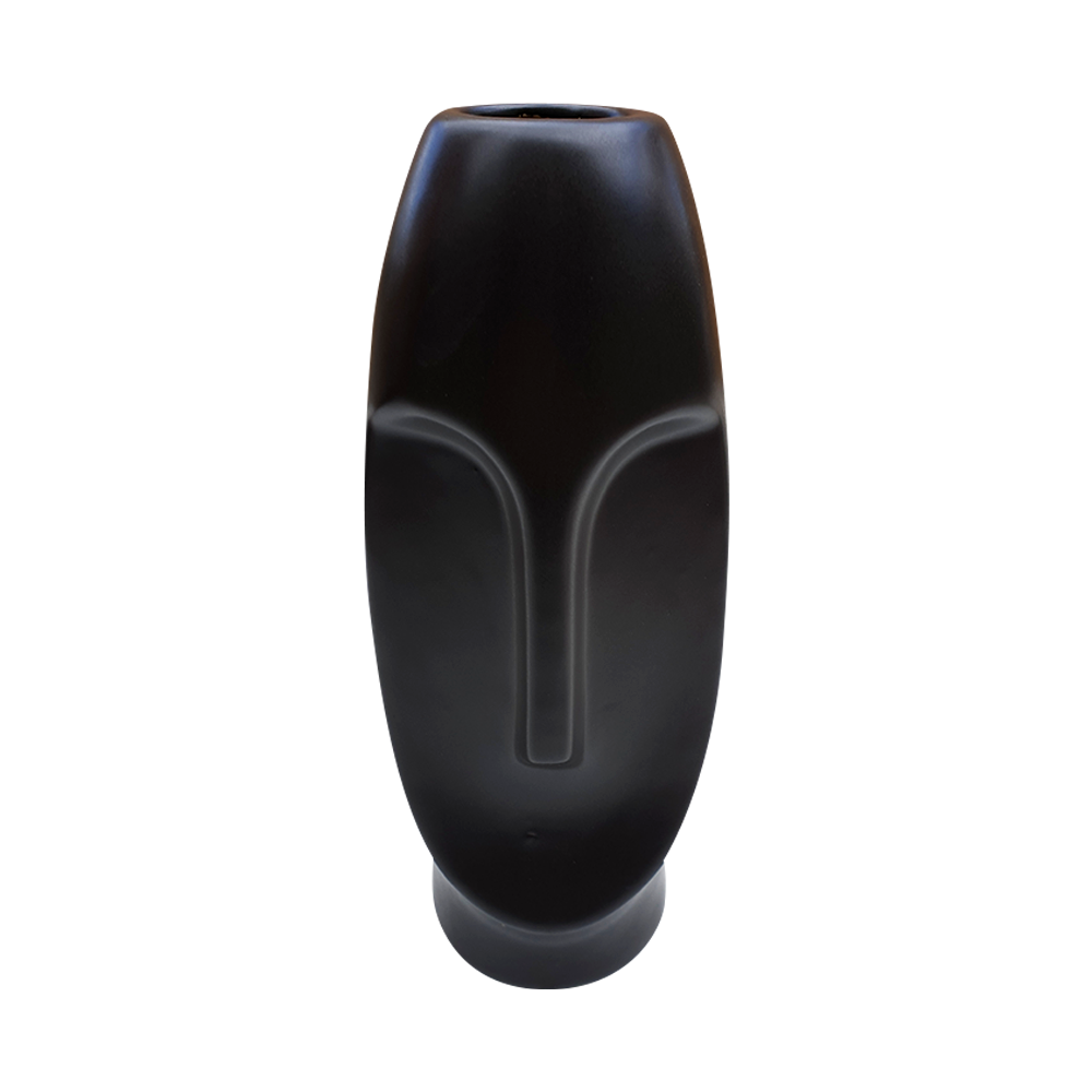 TOGA FACE VASE SMALL BLACK