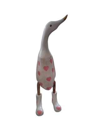 PAINTED HEART DUCK PINK LARGE