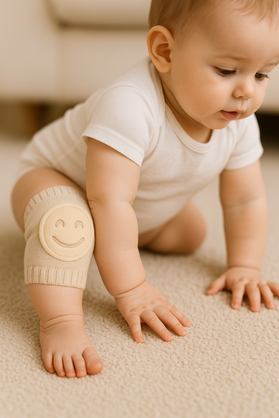 Baby Crawler Knee Socks with Anti-Slip Knee Pads - 6-18 month old babies - Comfortable and Stretchy Located in Melbourne