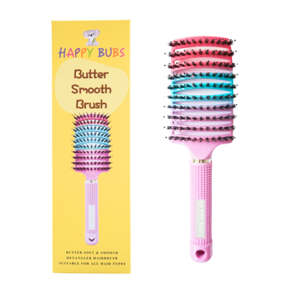 Detangling Wide Paddle Comb Hair Brush - Pink/ Blue