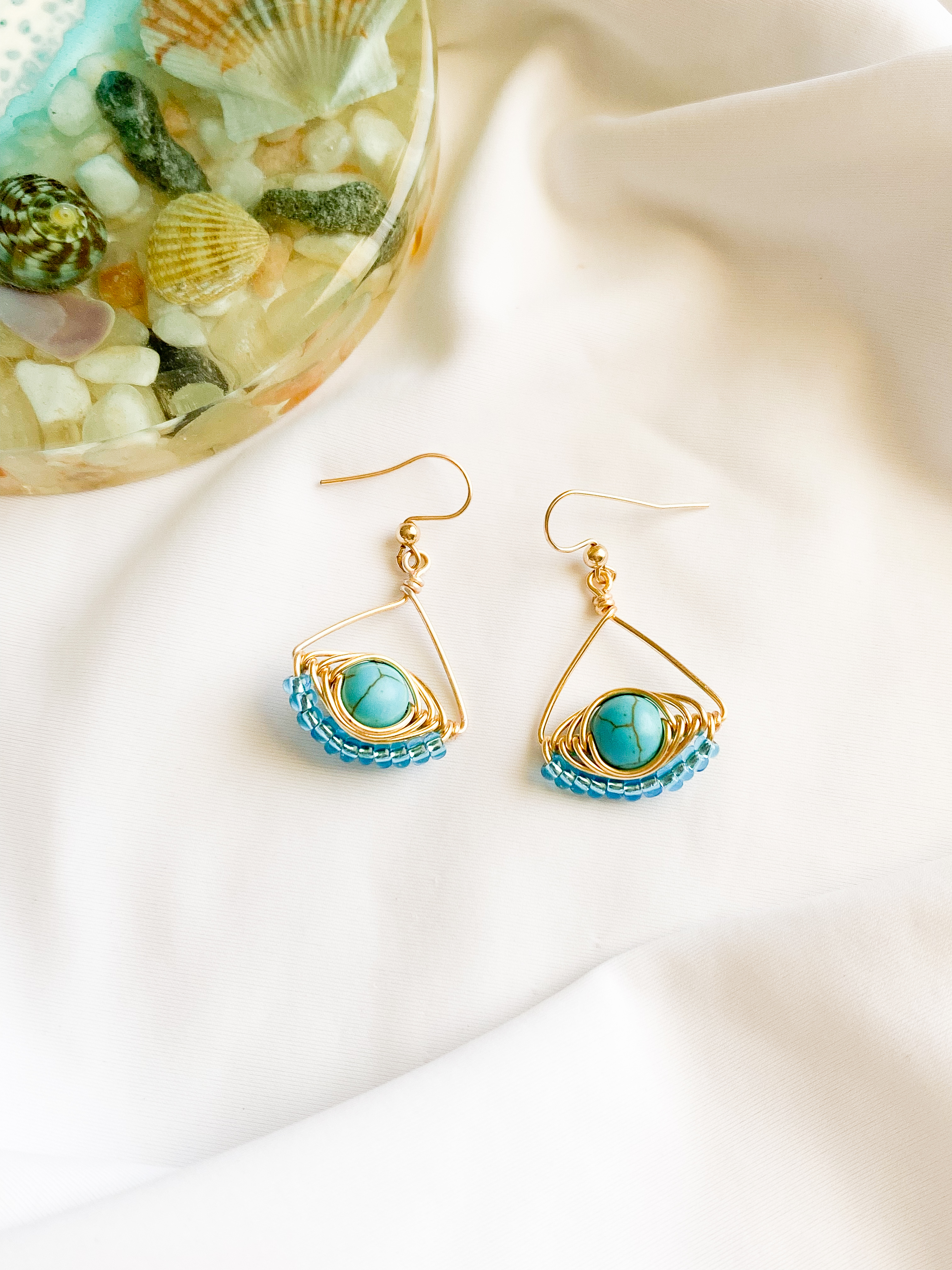 Malocchio evil eye earrings