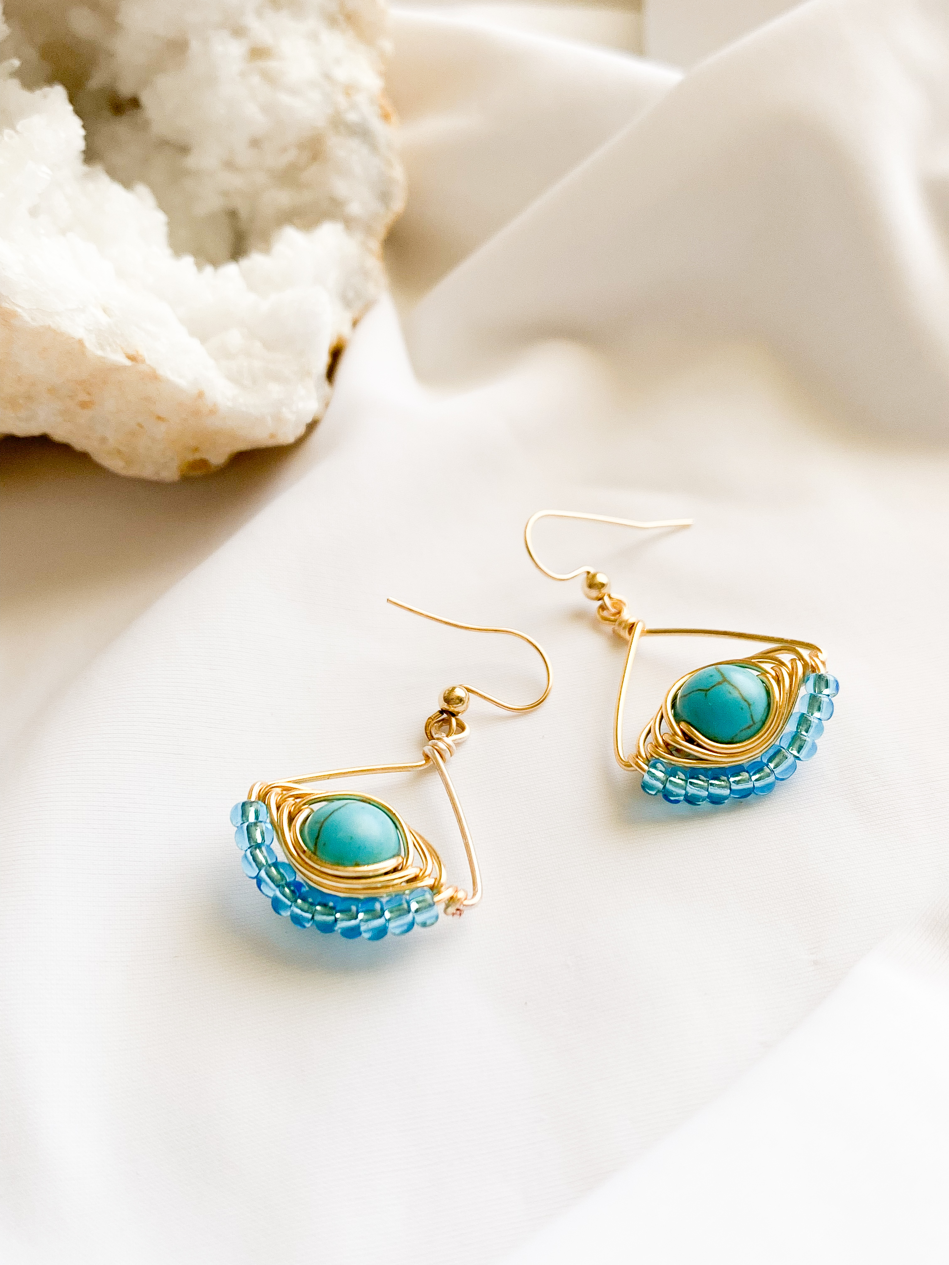 Malocchio evil eye earrings